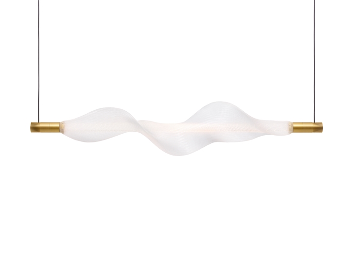 Huls voor Vapour hanglamp, transparant/goud